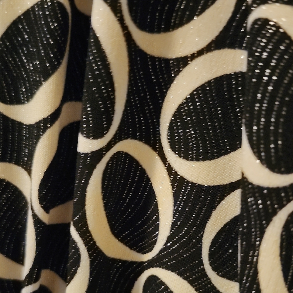 Wrapper Black and White A-line Cocktail Dress - Picture 4 of 4